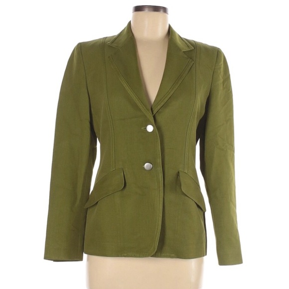 MaxMara Jackets & Blazers - MaxMara Pistachio Green Tailored Blazer